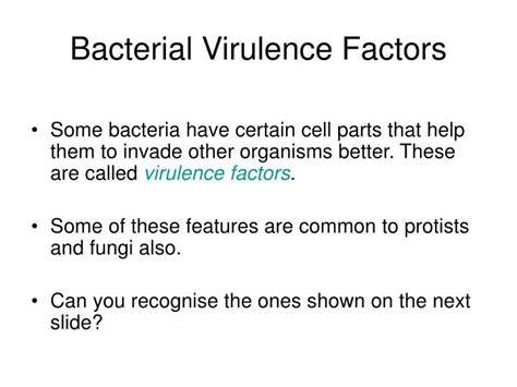 PPT - Bacterial Virulence Factors PowerPoint Presentation - ID:570095