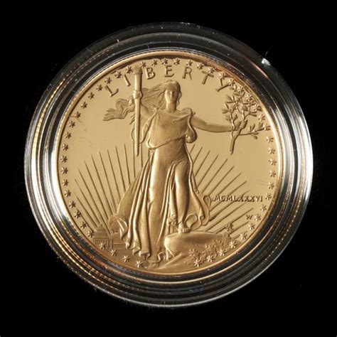 1986-W Proof $50 Gold One Ounce Gold Coin (Lot 1005 - Collector Coins ...