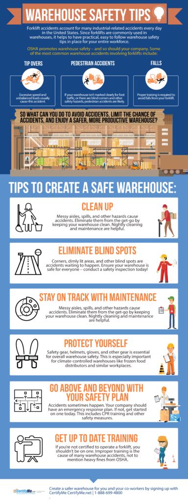 Warehouse Safety Tips (with Infographic) | CertifyMe.net