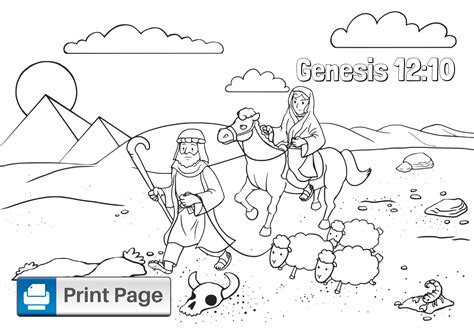 Free Abraham and Sarah Coloring Pages for Kids – ConnectUS