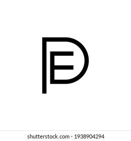 Pe Logo Design Vector Sign Stock Vector (Royalty Free) 1938904294 | Shutterstock