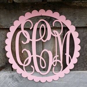 Monogram Wall Hanging Dorm Room Monogram Wall Decor - Etsy