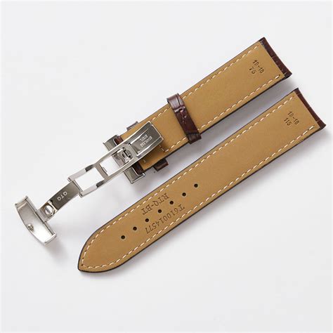 19mm Black Leather Watch Band Strap Replacement For Tissot PRC200