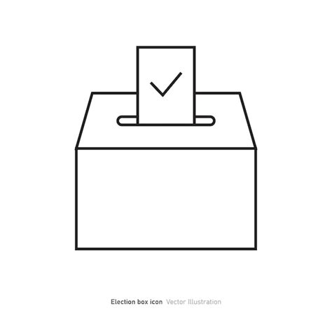 Premium Vector | Election box icon design voting ballot box icon vector ...