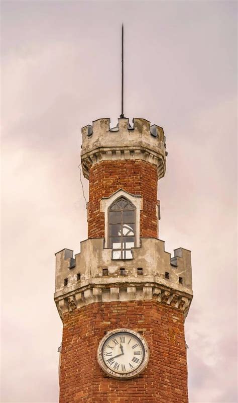 Gothic clock tower stock image. Image of historical - 215083569