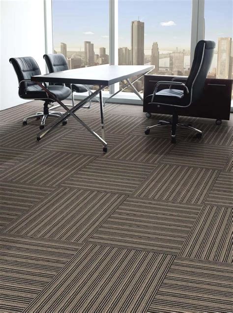 China Plain Pattern Commercial Floor Carpet Tile, Fireproof Office PVC ...