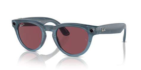 Ray-Ban RW4009 Ray-Ban | Meta Headliner 50 Dusty Red & Jeans Polarized Sunglasses | Sunglass Hut USA