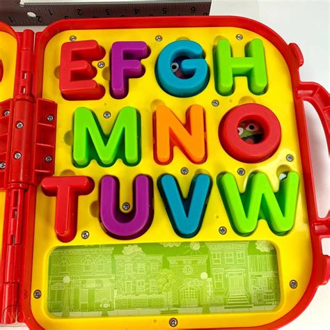 Elmo On The Go Sesame Street Alphabet Letters Red Carrying Case ...