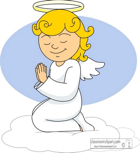 Angel Clipart - angel_kneeling_825 - Classroom Clipart