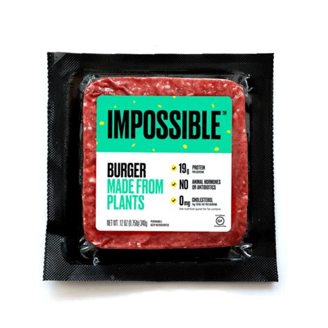 Impossible Foods Impossible Burger Made From Plants (12 oz) - Instacart