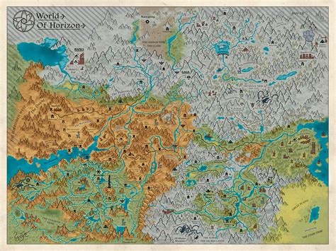 ArtStation - Horizon Zero Dawn World Map