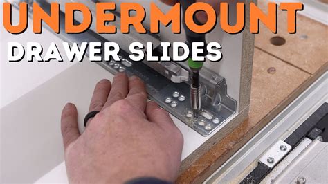 install undermount drawer slides video - Dakota Leclair