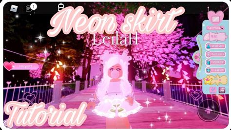 HOW TO MAKE your Skirt glow NEON!! #royalhigh - YouTube