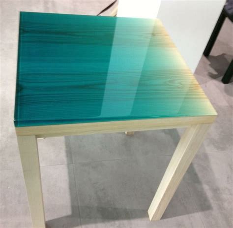 ombre wooden & glass table Resin Furniture, Wooden Furniture, Cool Furniture, Furniture Making ...