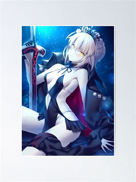 "Saber Alter Fate Stay Night Fanart" Poster for Sale by valekun | Redbubble