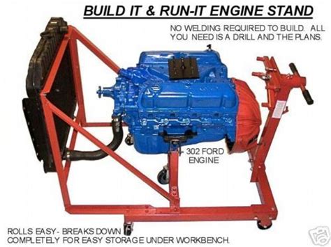 ford 302 5 0 chevy chrysler engine test stand plans | Welding projects ...