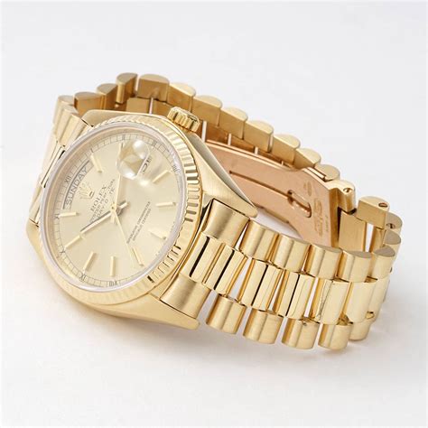 Rolex President 36mm Gold Dial 18038 | New York Jewelers Chicago