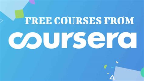 Get free certificate from Coursera free courses