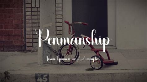 Penmanship Font : Download Free for Desktop & Webfont