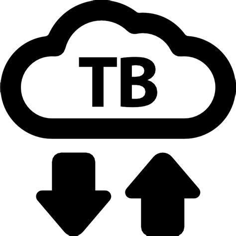 Tb Cloud Storage SVG Vectors and Icons - SVG Repo