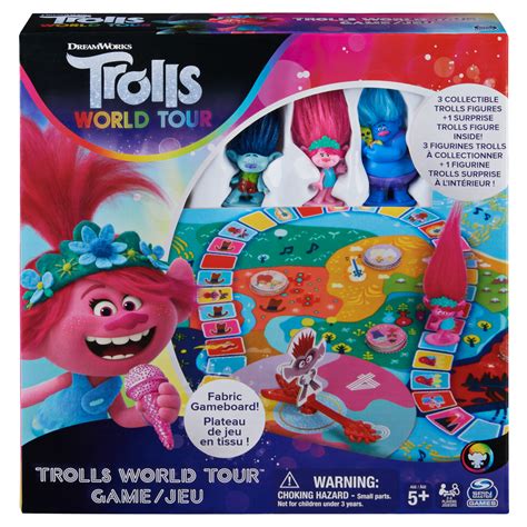 Trolls World Tour Cooperative Strategy Board Game for Families and Kids Ages 5 and up - Walmart ...