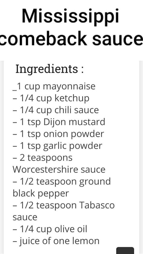 Homemade Sauce Recipes, Salad Dressing Recipes Homemade, Homemade Condiments, Diy Food Recipes ...