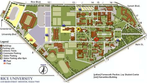 Rice University Campus Map Pdf