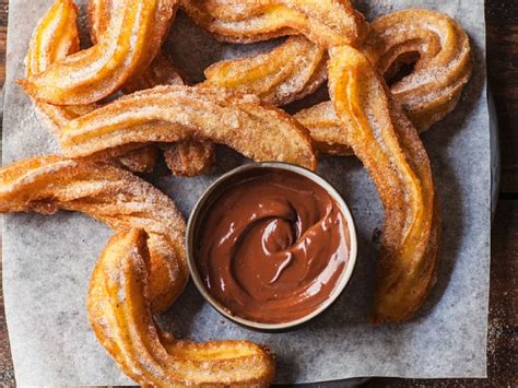 Spanish Churros with Chocolate Sauce Recipe | EatSmarter