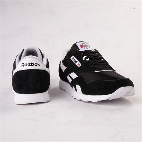 Mens Reebok Classic Athletic Shoe - Black / White | Journeys