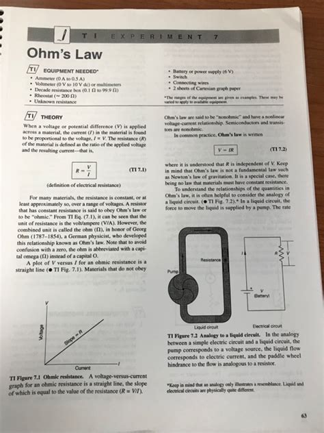 Solved I need a help for Ohm’s law lab report.There are some | Chegg.com