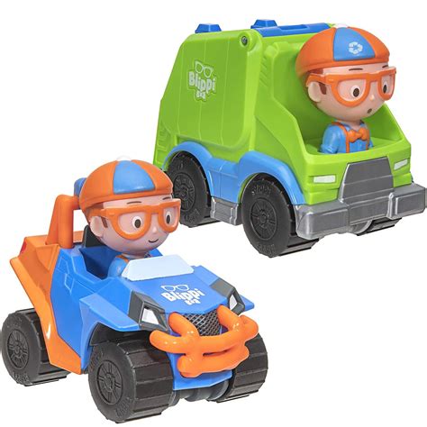 Blippi Mobile & Garbage Truck COMBO of 2 Mini Vehicles - Walmart.com