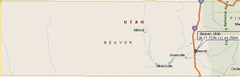 Beaver, Utah Map 2