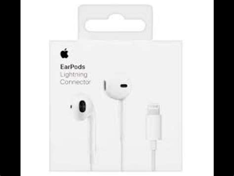 Wire White Apple EarPods with Lightning Connector, Model Name/Number ...