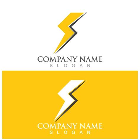 lightning logo and vector template 12660653 Vector Art at Vecteezy