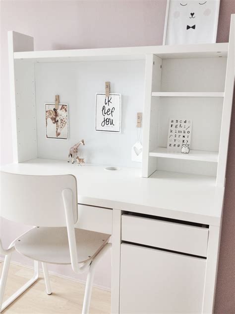 Girlsroom @our home [harten8] | Bedroom desk decor, Bedroom desk ikea, White desk bedroom