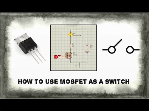 How to use MOSFET as a switch