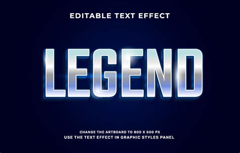 Legend text effect 10176739 Vector Art at Vecteezy