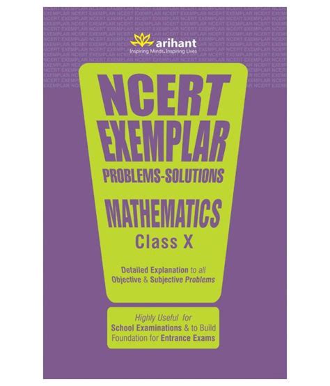 NCERT Exemplar Problems-Solutions MATHEMATICS class 10th Paperback ...