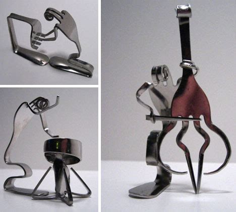 Forks Transformed Into Fantasy Sculptures | Designs & Ideas on Dornob