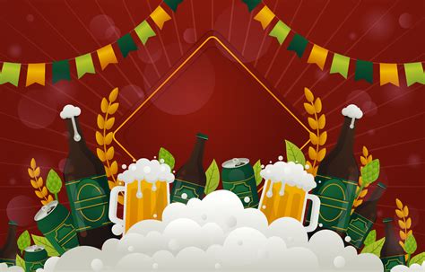 Oktoberfest Beer Background 12658257 Vector Art at Vecteezy