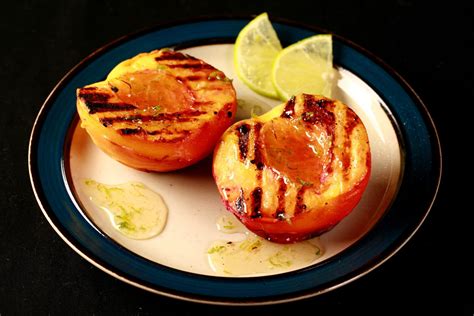 Grilled Peaches with Lime Honey - Celebration Generation