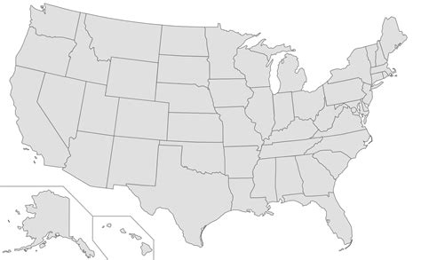 Usa Map PNG - Transparent Blank Use Map Images - Free Transparent PNG Logos