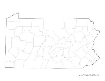 Pennsylvania County Map