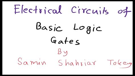 03. Electrical Circuit of OR Gate - YouTube