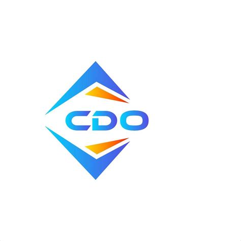 CDO abstract technology logo design on white background. CDO creative ...