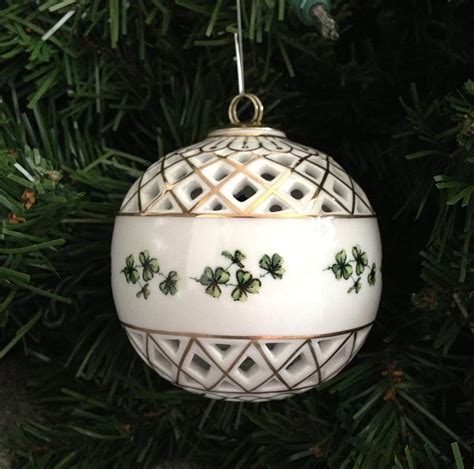 Irish Christmas Ornament - Shamrock Ball Ornament at IrishShop.com ...