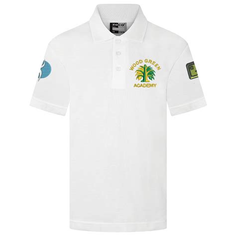 Wood Green Academy White Polo Inc Logos – SchoolClothing4U