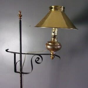 Vintage IRON Floor Bridge Lamp Colonial Iron Floor Lamp - Etsy