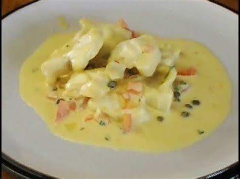 How to cook MONKFISH.Poached monkfish tail with saffron and capers ...