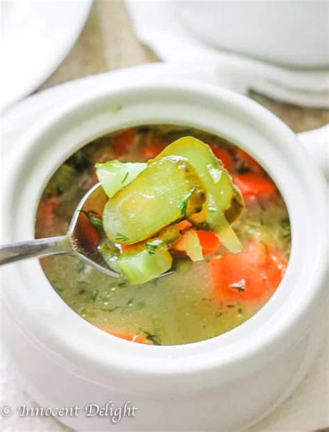 Dill Pickle Soup (Traditional Polish Recipe) - Eating European